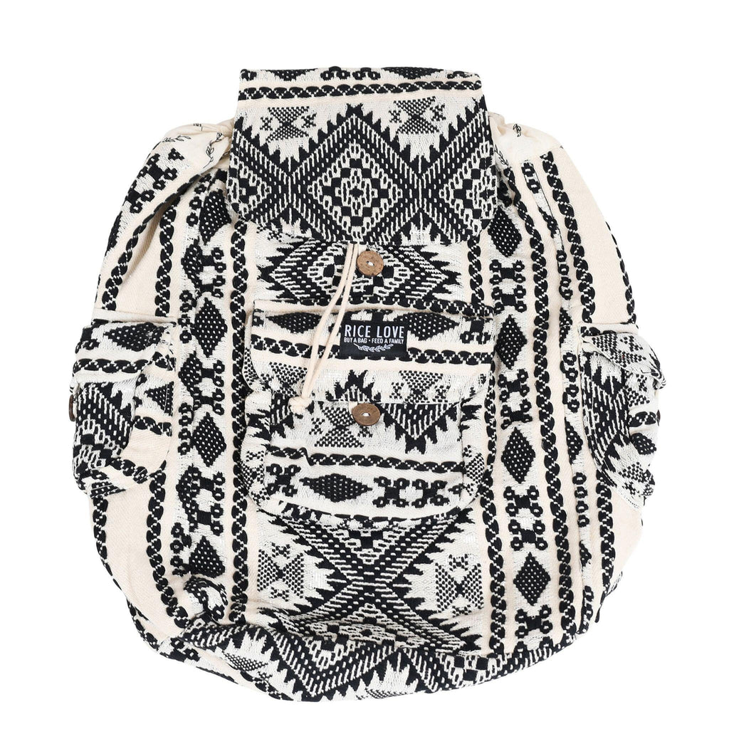 Close-up detail showing quality craftsmanship and materials - Recycled Travel Backpack Dainik