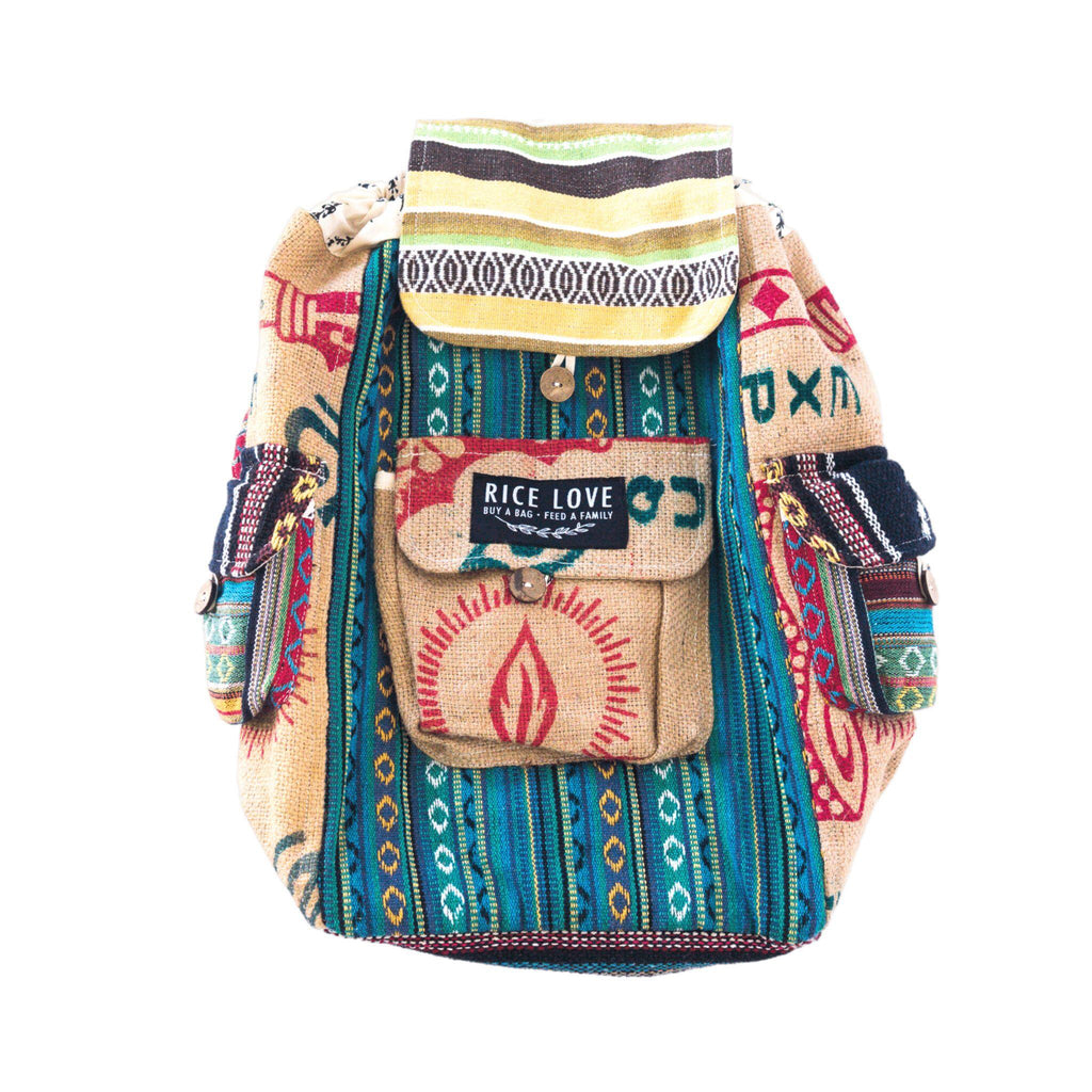 Close-up detail showing quality craftsmanship and materials - Recycled Travel Backpack Goa