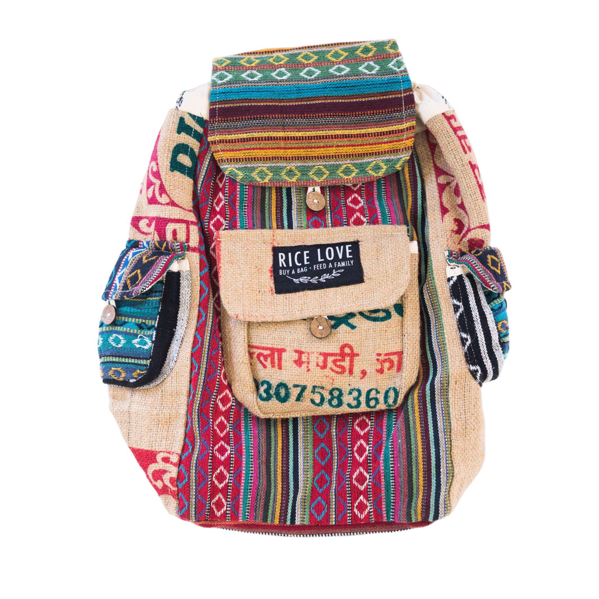 Close-up detail showing quality craftsmanship and materials - Recycled Travel Backpack Jaipur