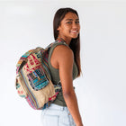 Product view 4 - Recycled Travel Backpack Jaipur - Rice Love