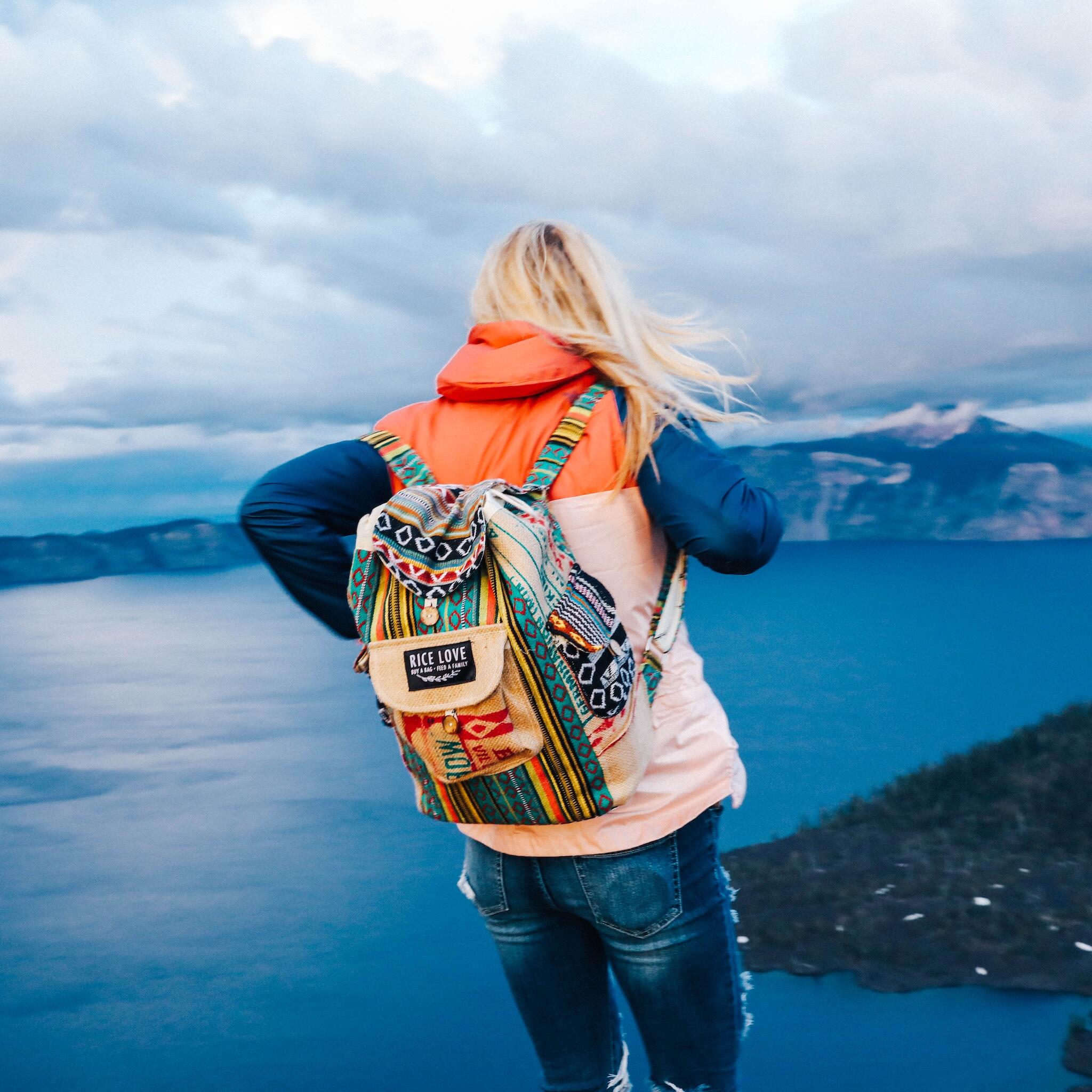 Product view 7 - Recycled Travel Backpack Kochi - Rice Love