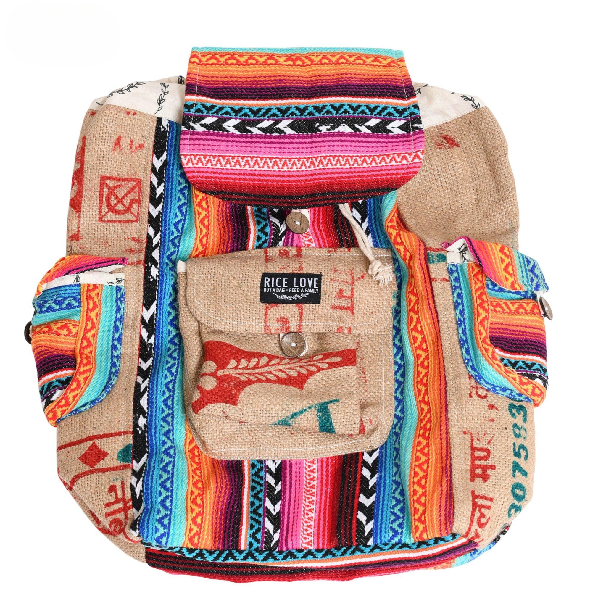 Close-up detail showing quality craftsmanship and materials - Recycled Travel Backpack Ravi