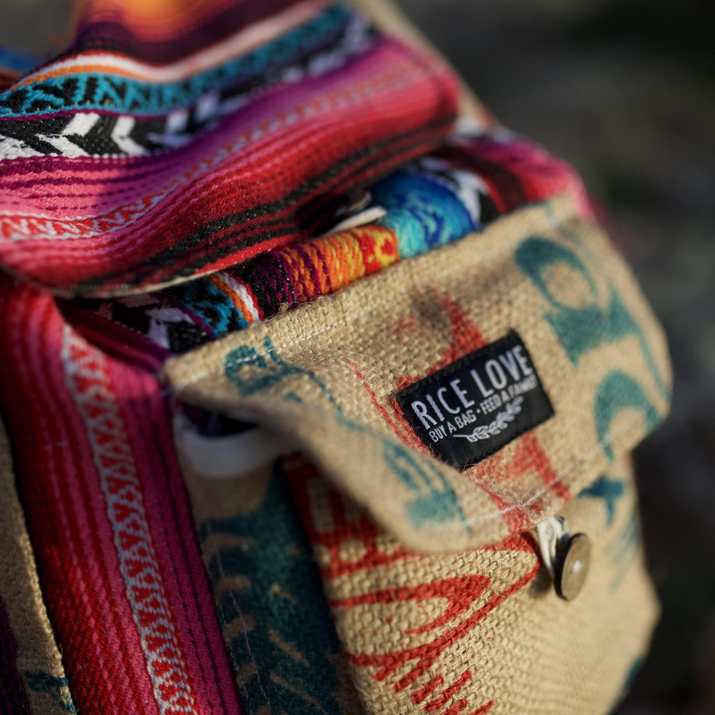 Product view 7 - Recycled Travel Backpack Ravi - Rice Love
