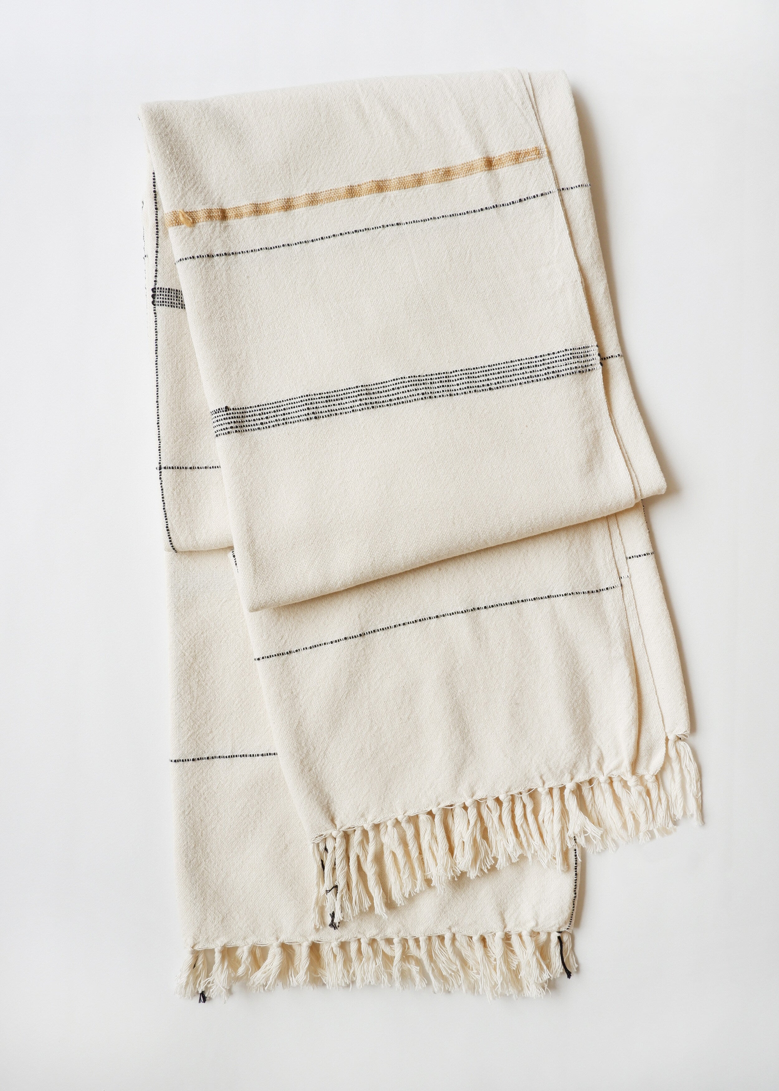 Product view 5 - Nadi Hand-Loomed Cotton Throw - Kanju Interiors