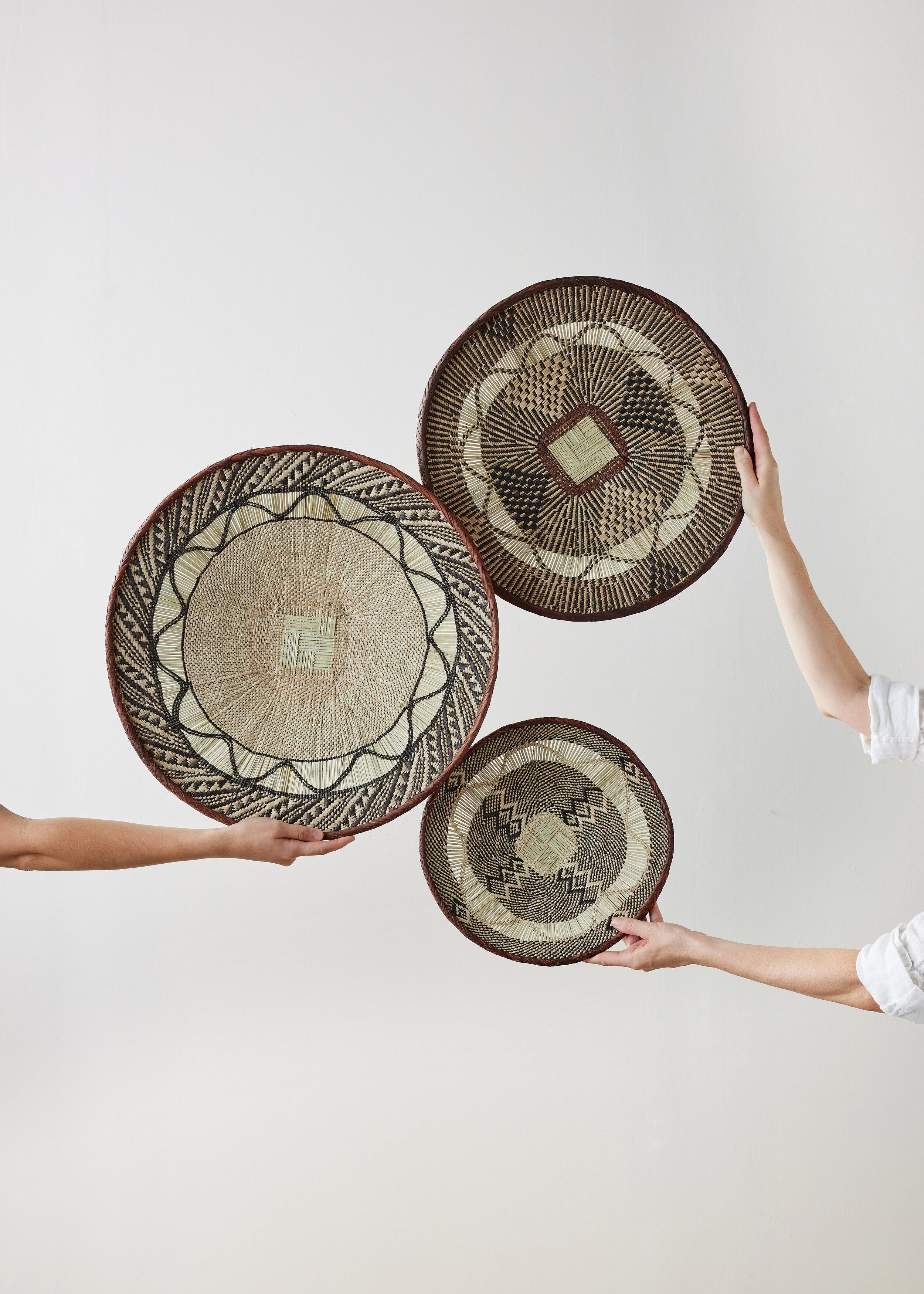 Binga Lace Patterned Basket - premium quality - Kanju Interiors