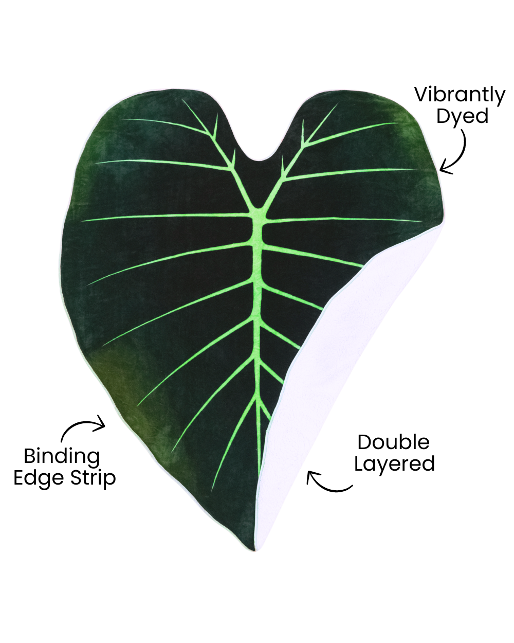 Close-up detail showing quality craftsmanship and materials - Regal Shield Giant Leaf Blanket