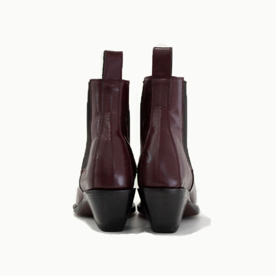 Product view 4 - M-O-NINE The Sandra Boot in Burgundy - M-O-NINE