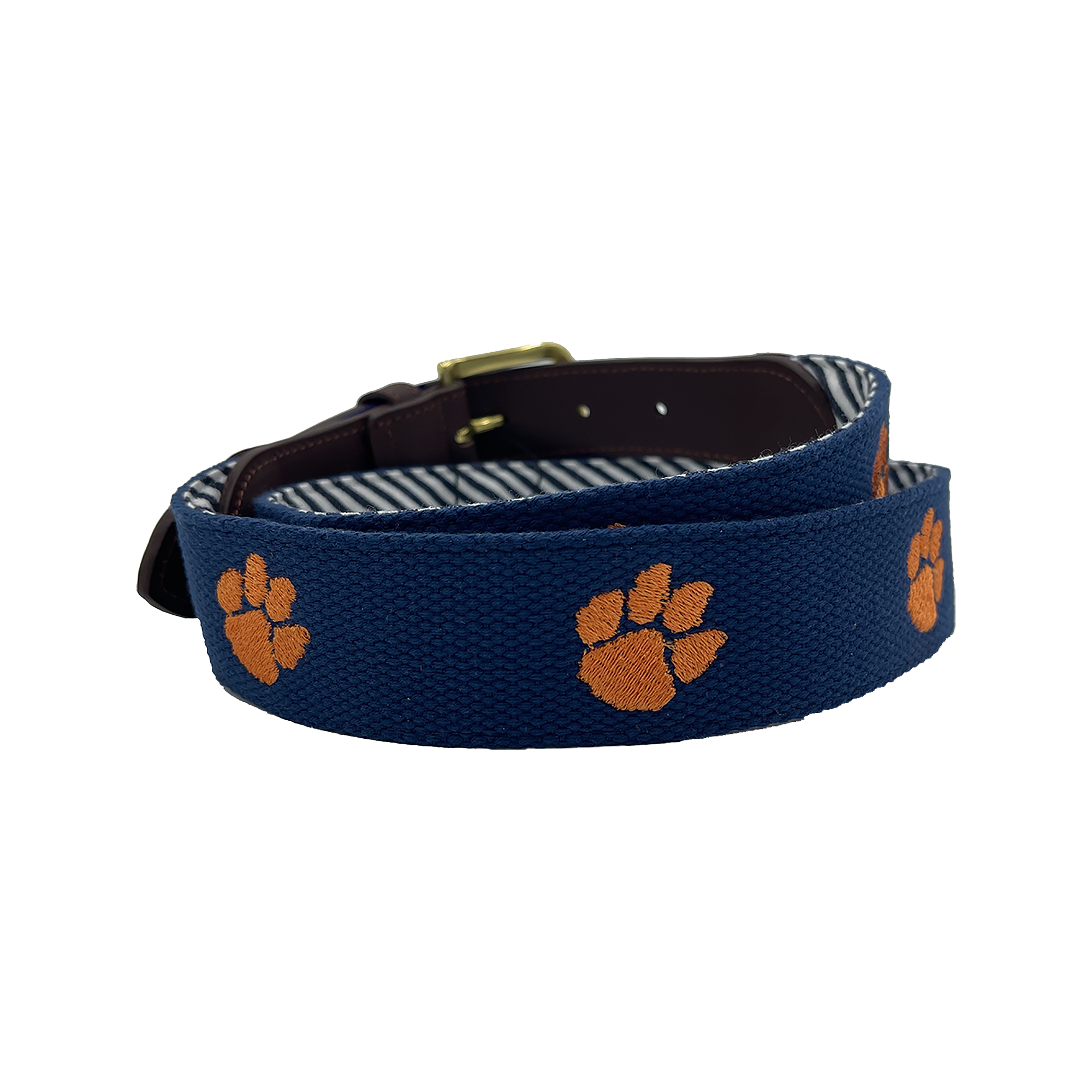 Lifestyle photo showing Charleston Belt Clemson University Tigers - Officially Licensed - in use - Charleston Belt