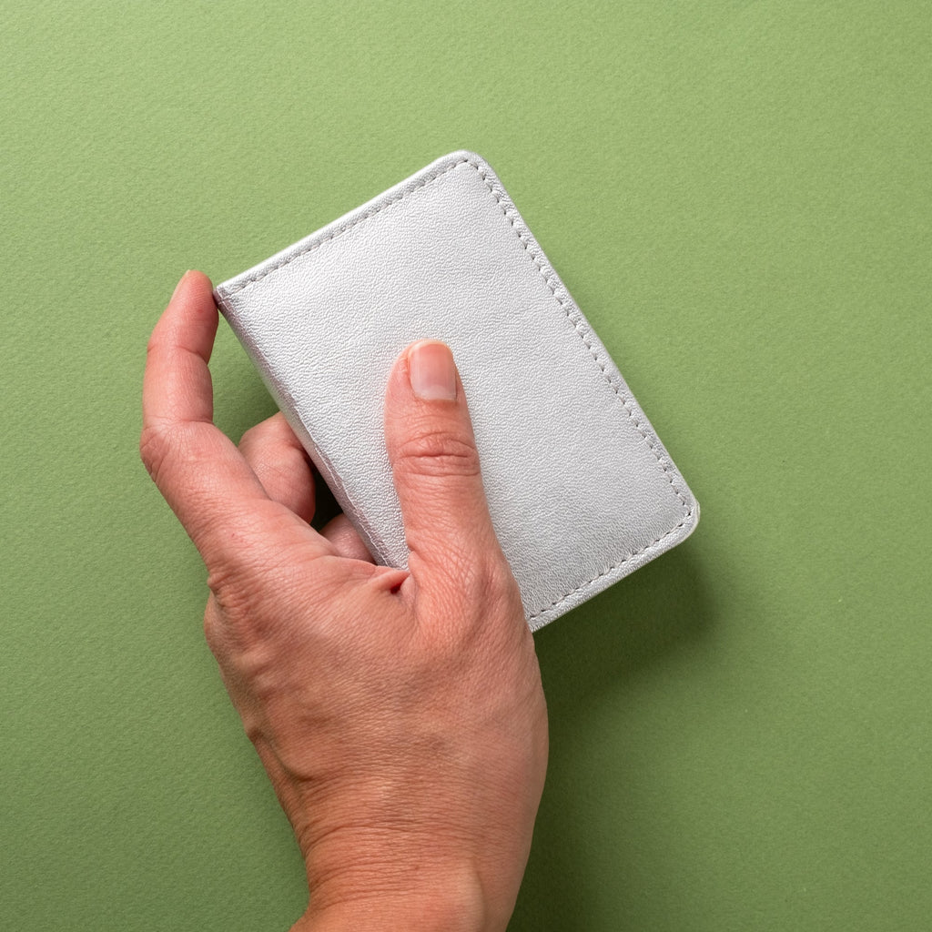 Product view 6 - Compact Bifold with RFID Protection - Silver - CASUPO