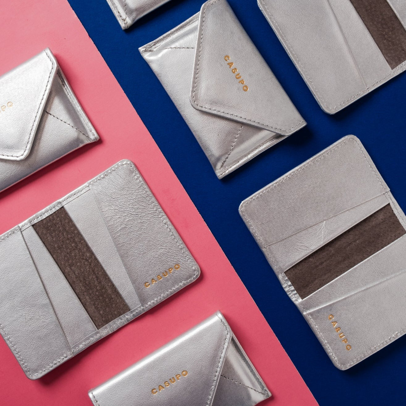 Product view 4 - Compact Bifold with RFID Protection - Silver - CASUPO