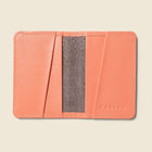Close-up detail showing quality craftsmanship and materials - Compact Bifold with RFID Protection - Pink