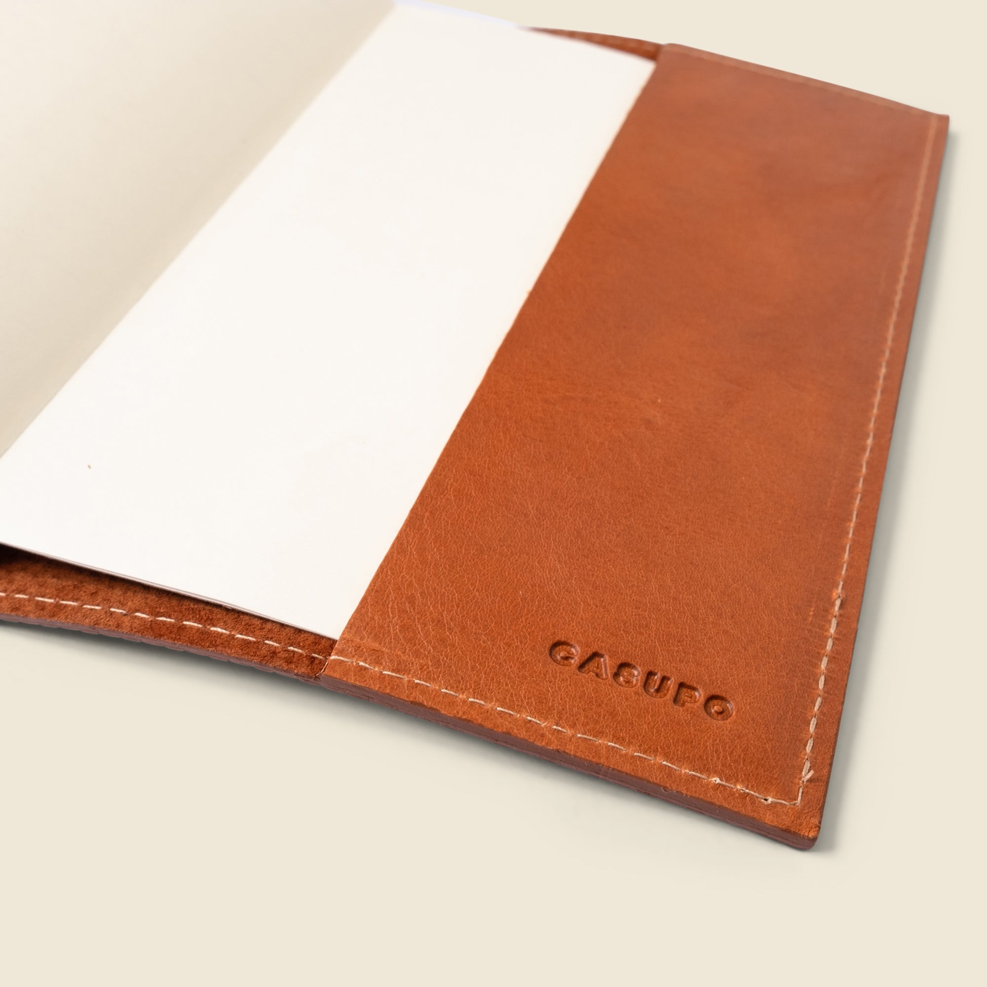Product view 5 - Refillable A5 Leather Notebook Cover – Tan Limited Edition - CASUPO