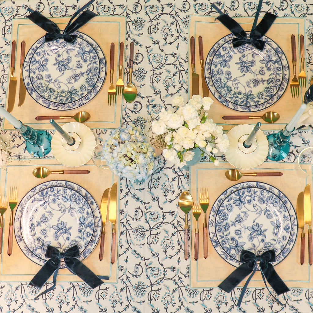 Product view 9 - Eleanor Royal Blue Tablecloth - Ro'Table