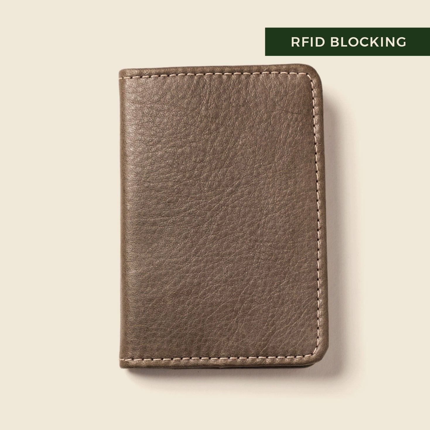Compact Bifold with RFID Protection - Grey - premium quality - CASUPO