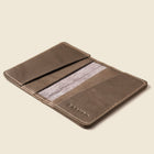 Lifestyle photo showing Compact Bifold with RFID Protection - Grey in use - CASUPO