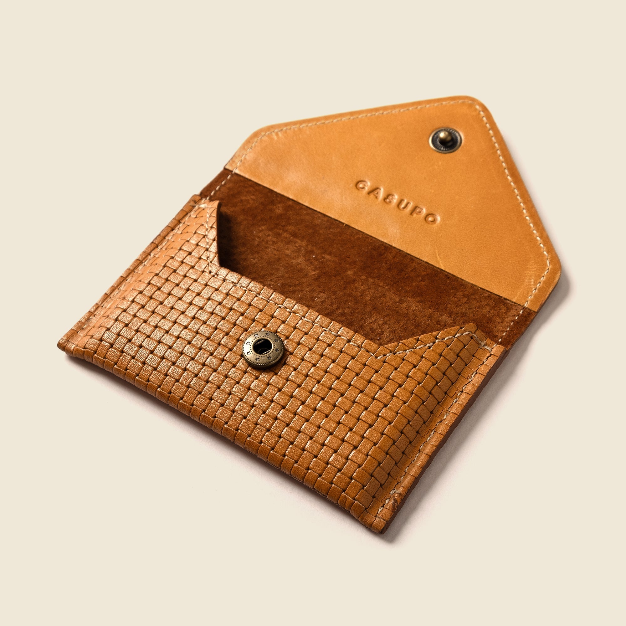 Product view 4 - Mini Envelope Wallet With RFID protection - Tan Limited Edition - CASUPO