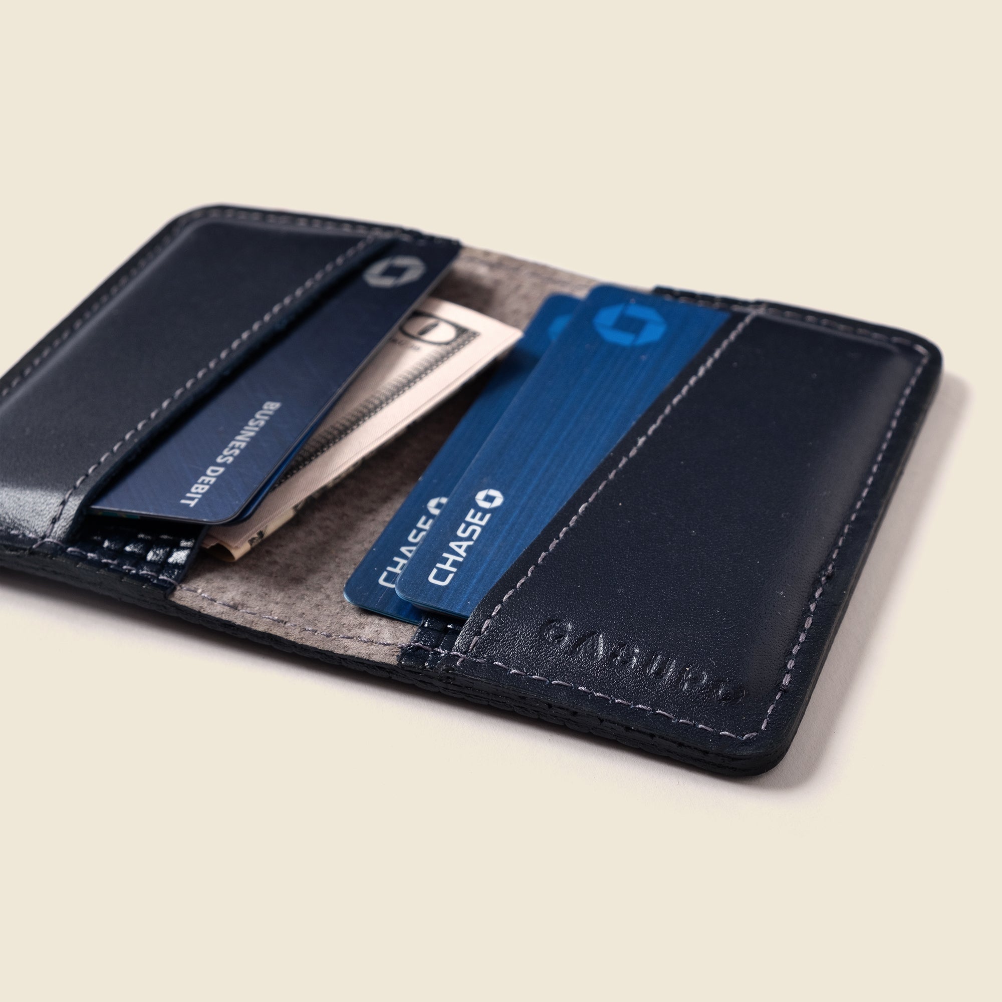 Product view 5 - Compact Bifold with RFID Protection - Navy Limited Edition - CASUPO