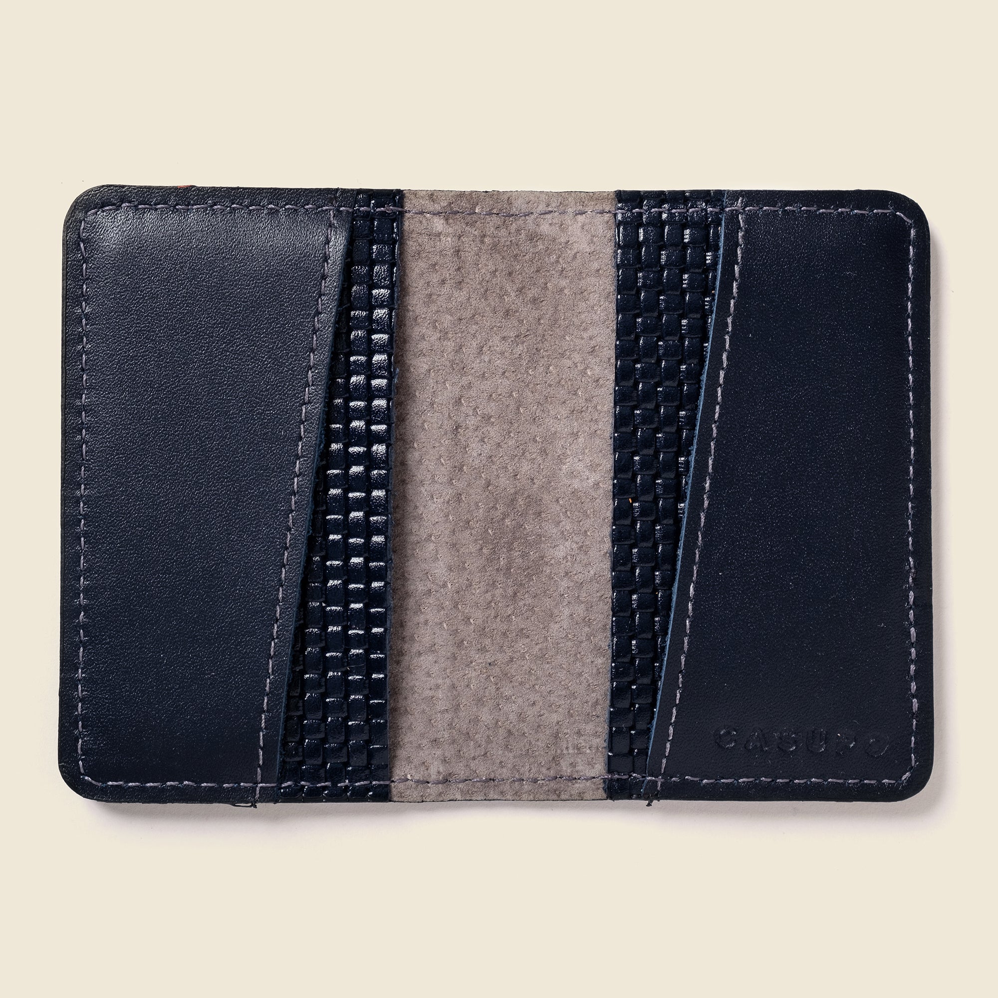 Product view 4 - Compact Bifold with RFID Protection - Navy Limited Edition - CASUPO