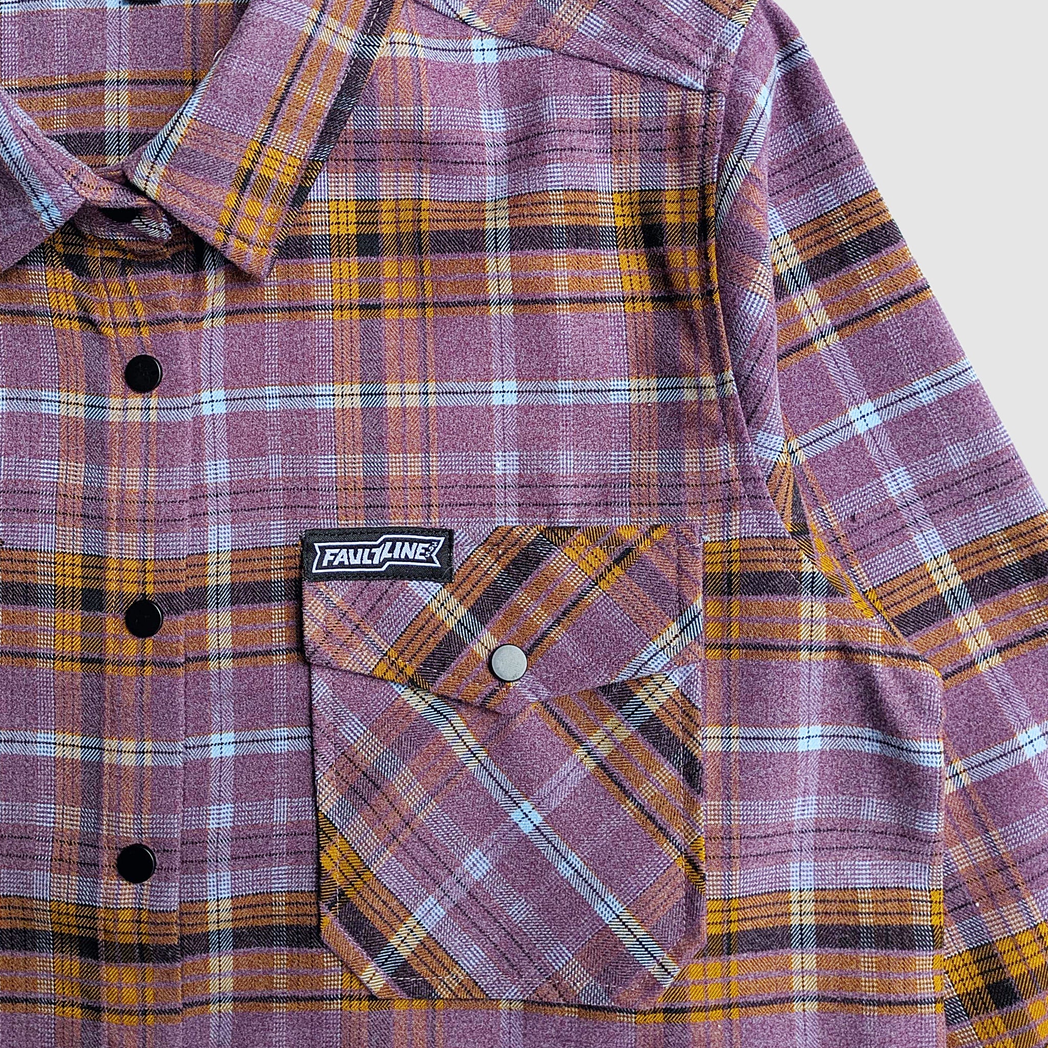 Close-up detail showing quality craftsmanship and materials - Women's Highland Tech Flannel - Wildflower