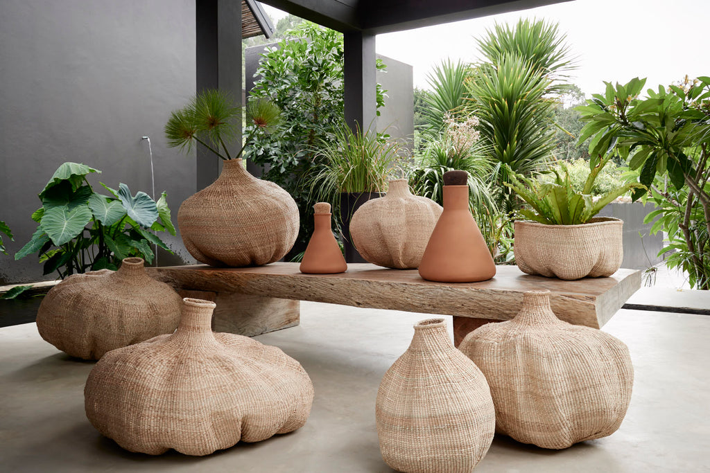 Product view 9 - Ilala Garlic Gourd Handwoven African Basket - Kanju Interiors