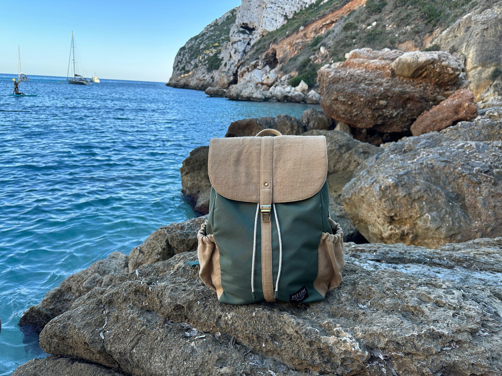 Product view 14 - Prithi Pack Backpack: Made from Recycled Plastic - Rice Love