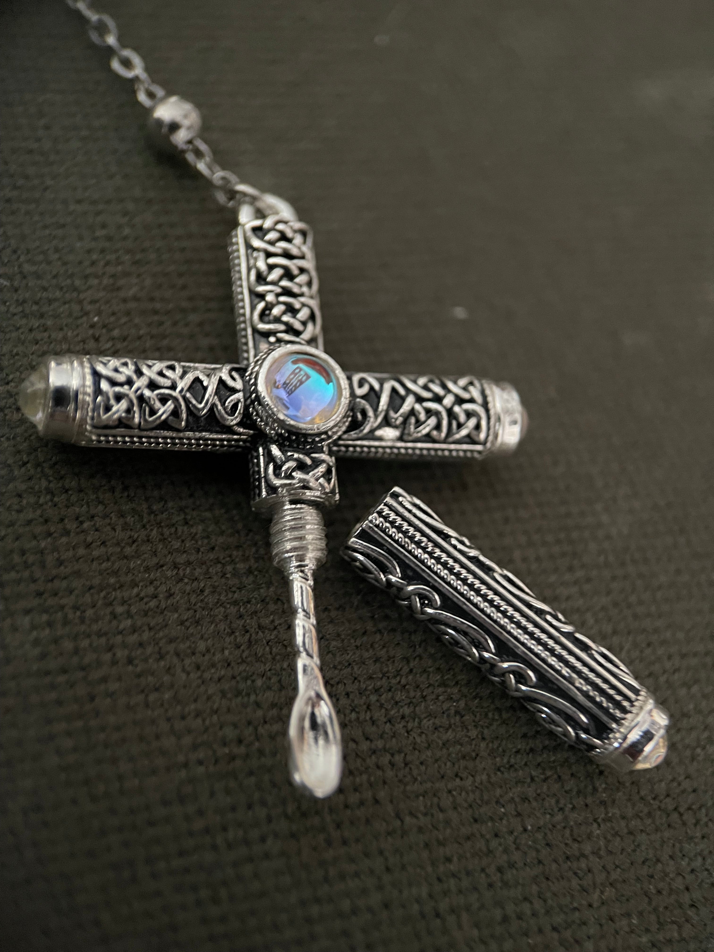 Product view 9 - Stash Necklace - Cruel Intentions Inspired Cross - Barkley Design