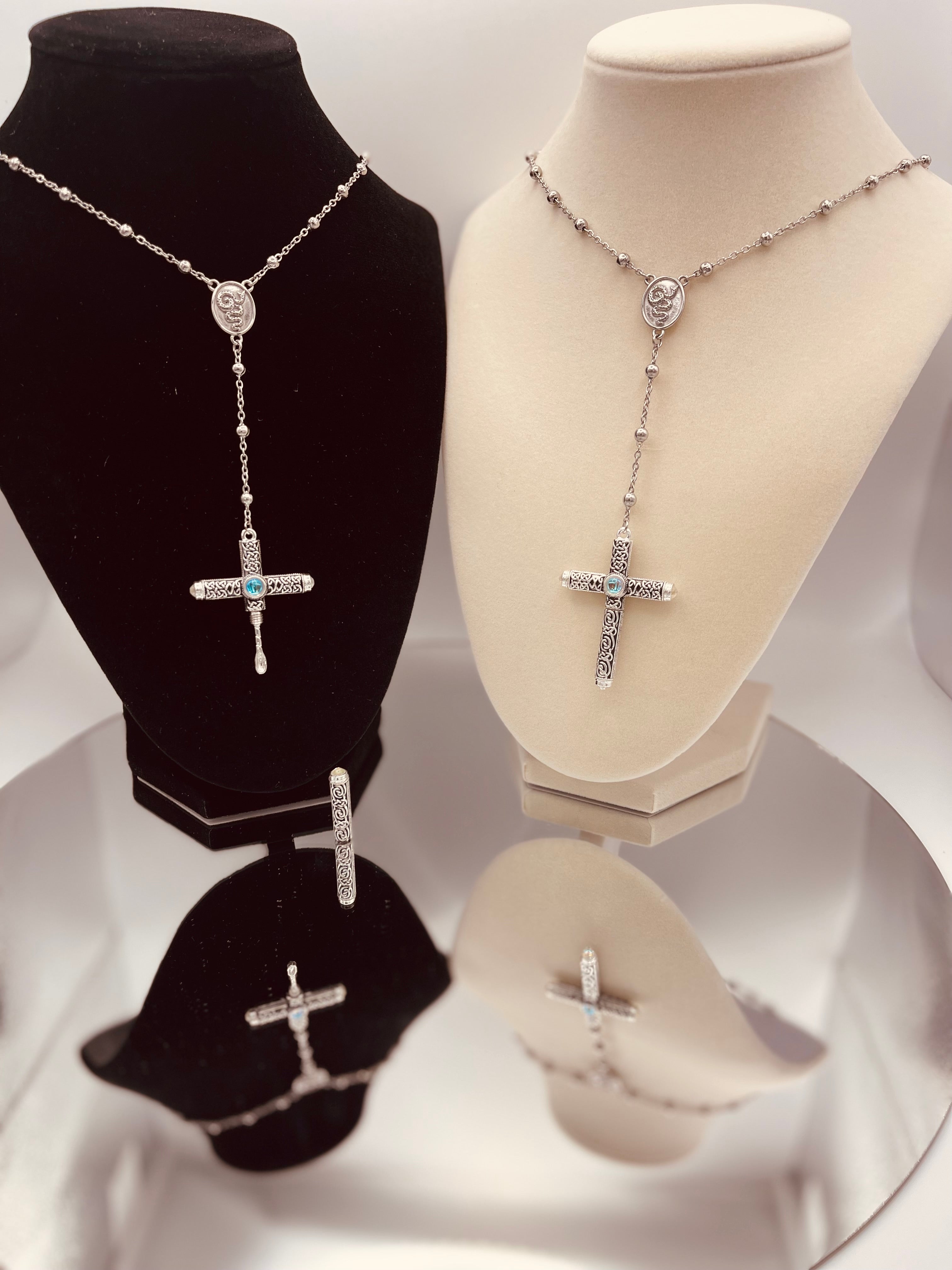 Product view 4 - Stash Necklace - Cruel Intentions Inspired Cross - Barkley Design