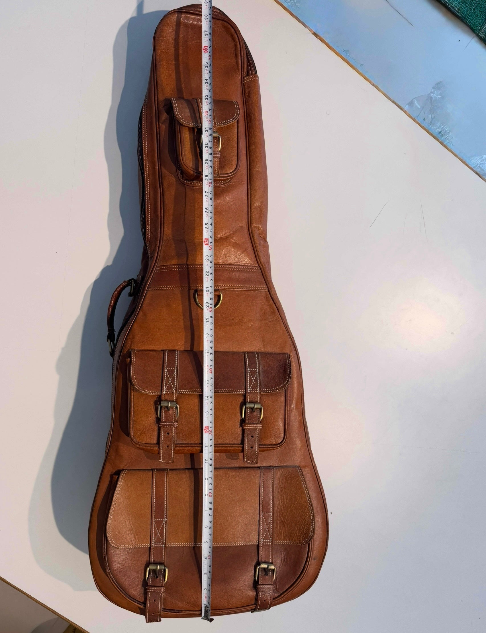 Product view 13 - Personalized Leather Guitar Case - Classy Leather Bags