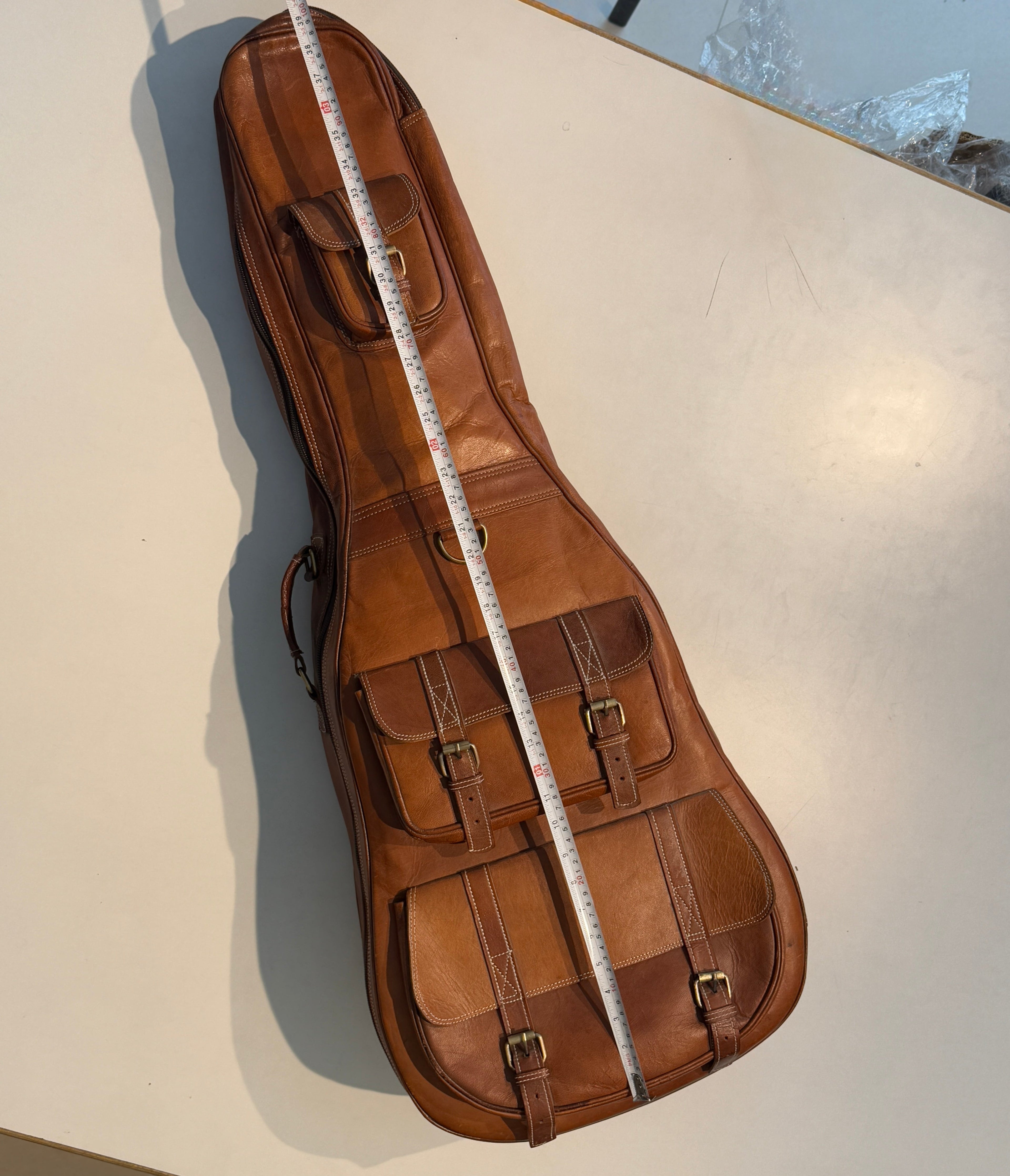 Product view 5 - Personalized Leather Guitar Case - Classy Leather Bags
