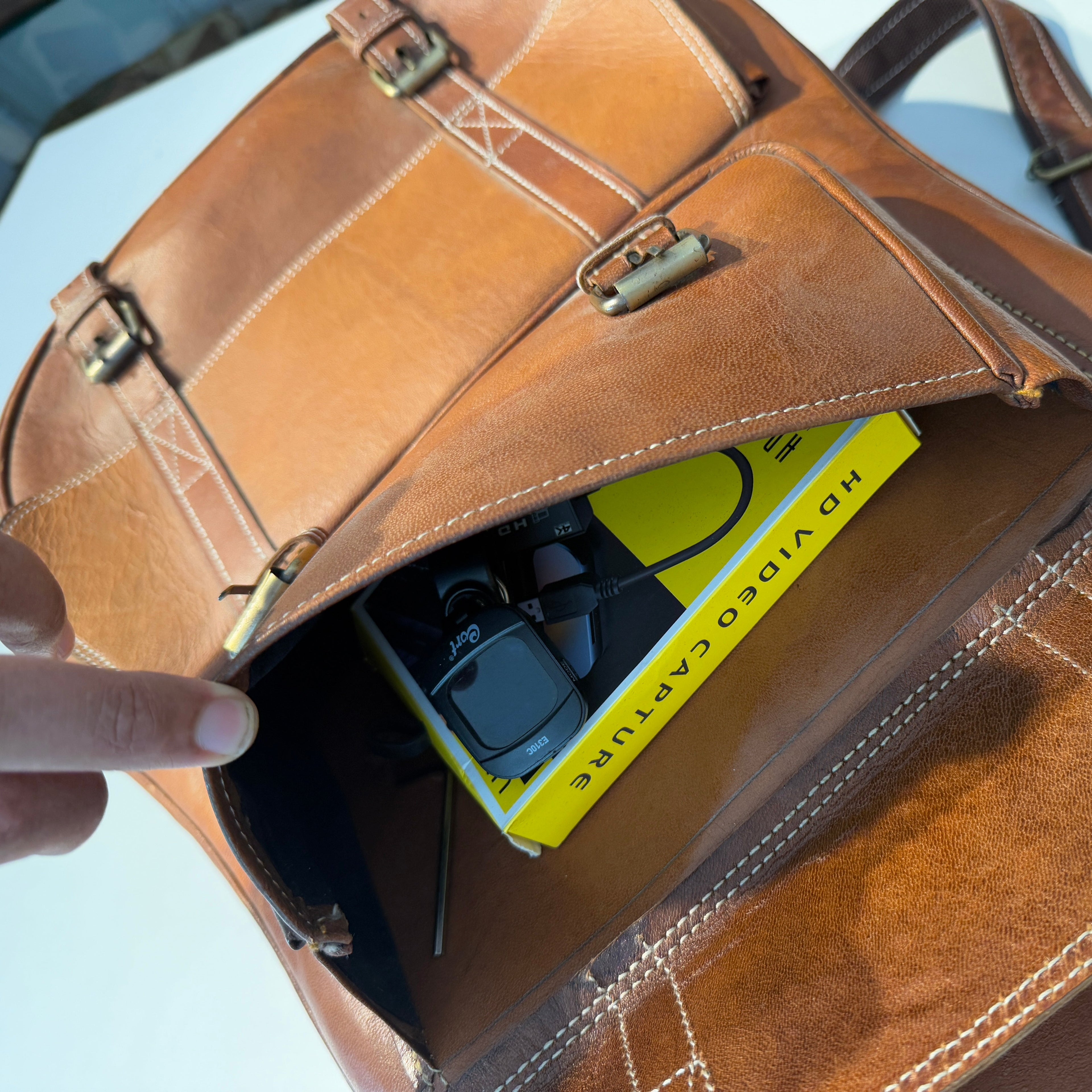 Product view 7 - Personalized Leather Guitar Case - Classy Leather Bags