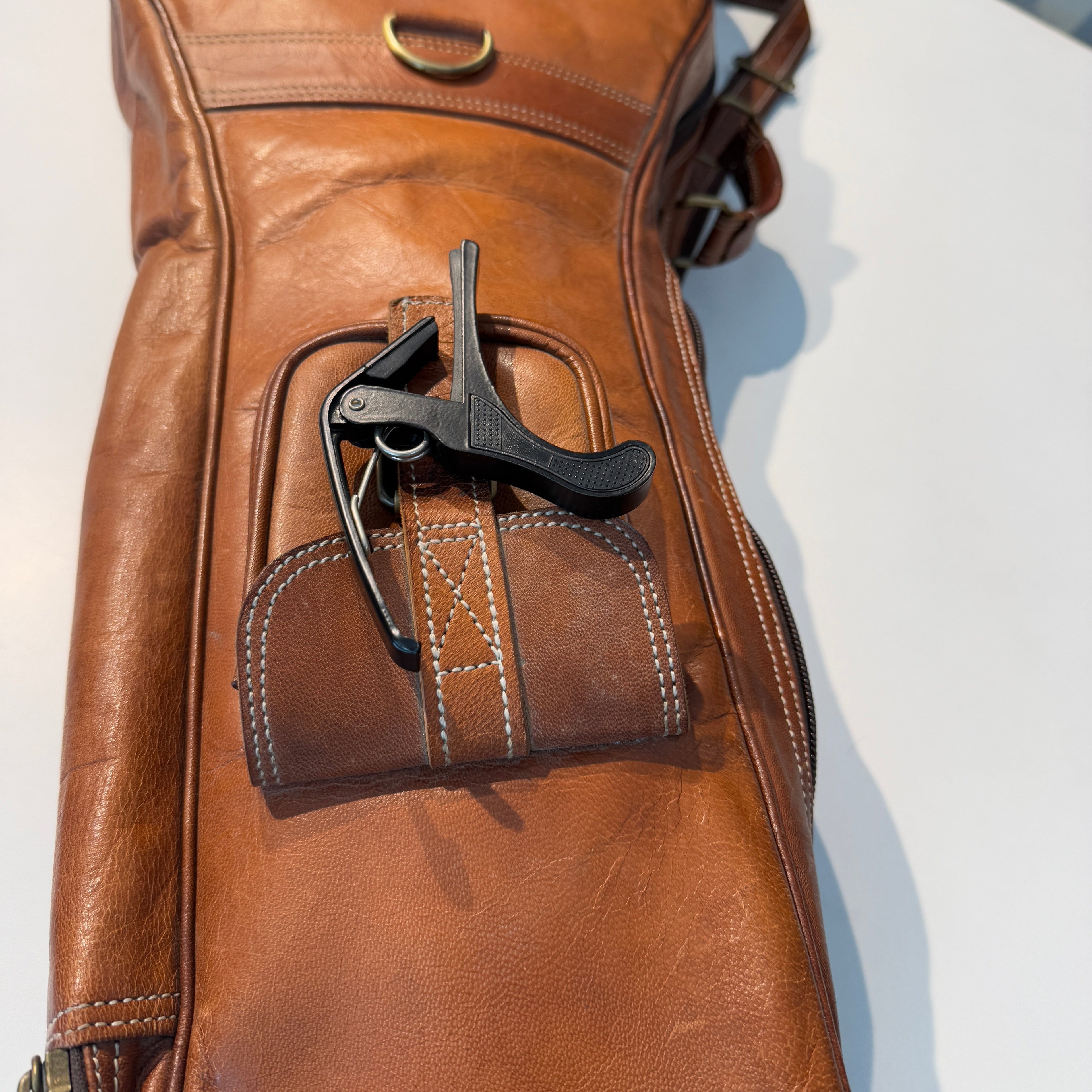 Product view 8 - Personalized Leather Guitar Case - Classy Leather Bags