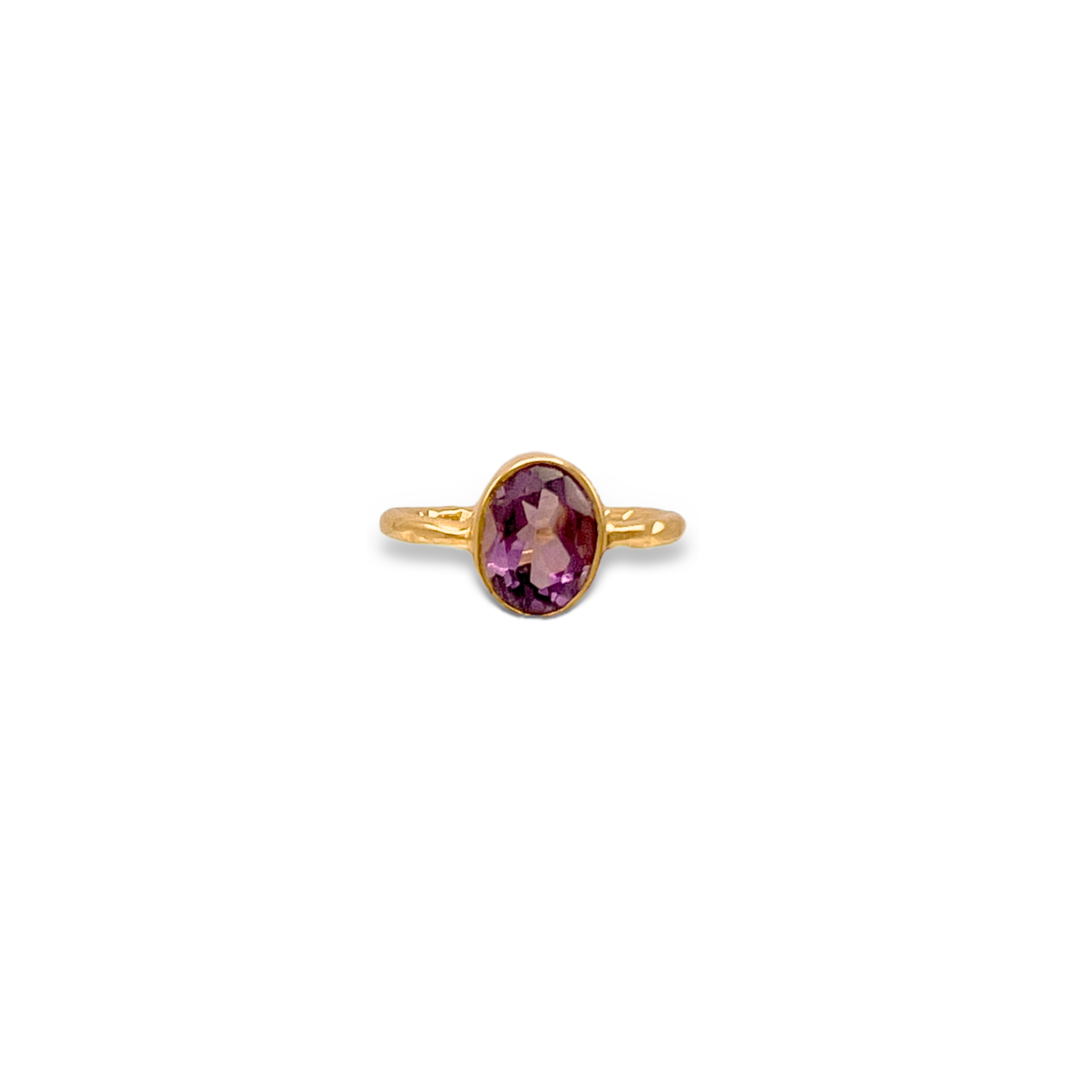 Oval Amethyst Gemstone Ring - premium quality - JAREDJAMIN