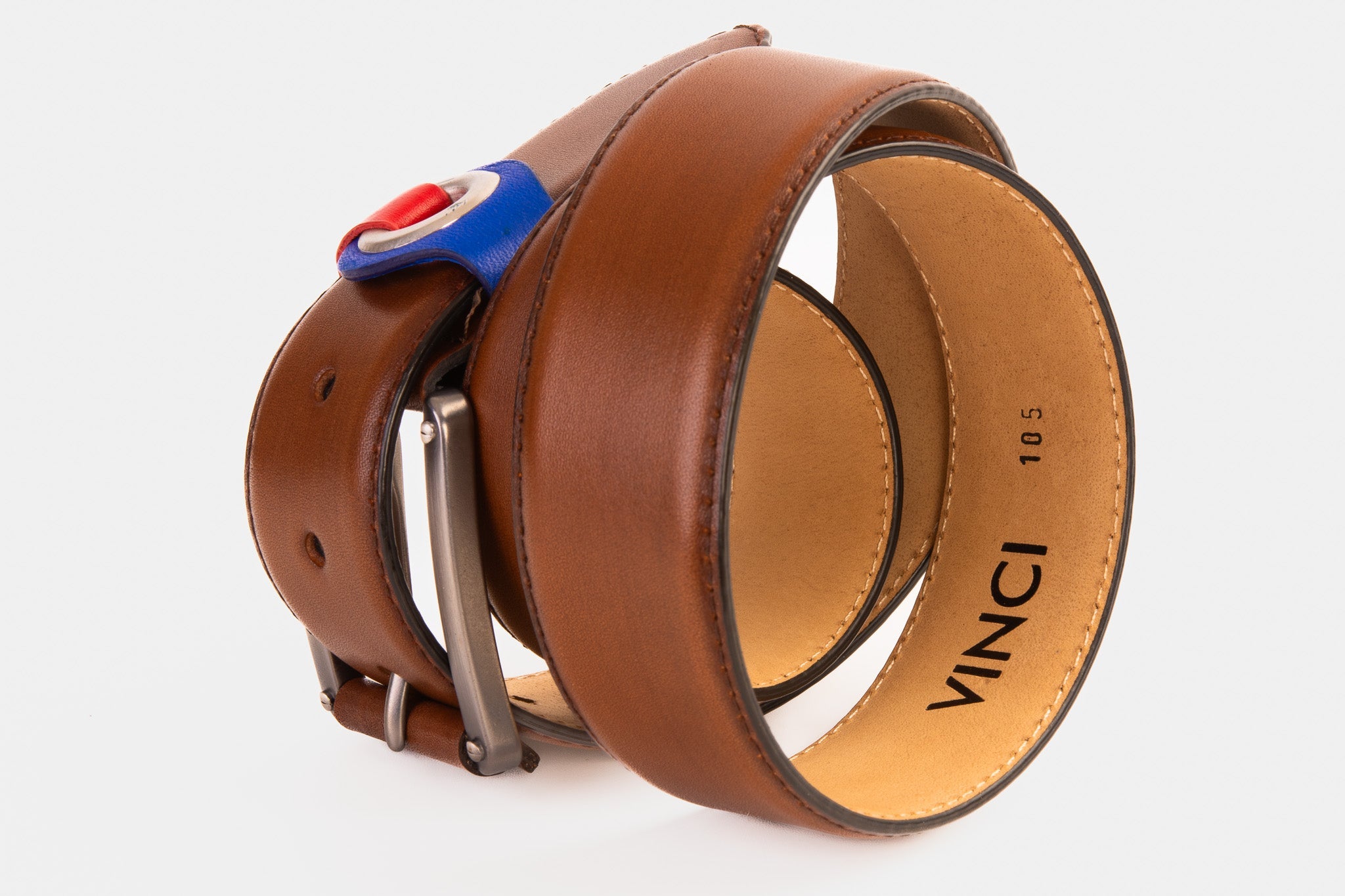 Product view 4 - Vinci Leather Shoes The Jackie Tan Leather Belt - Vinci Leather Shoes