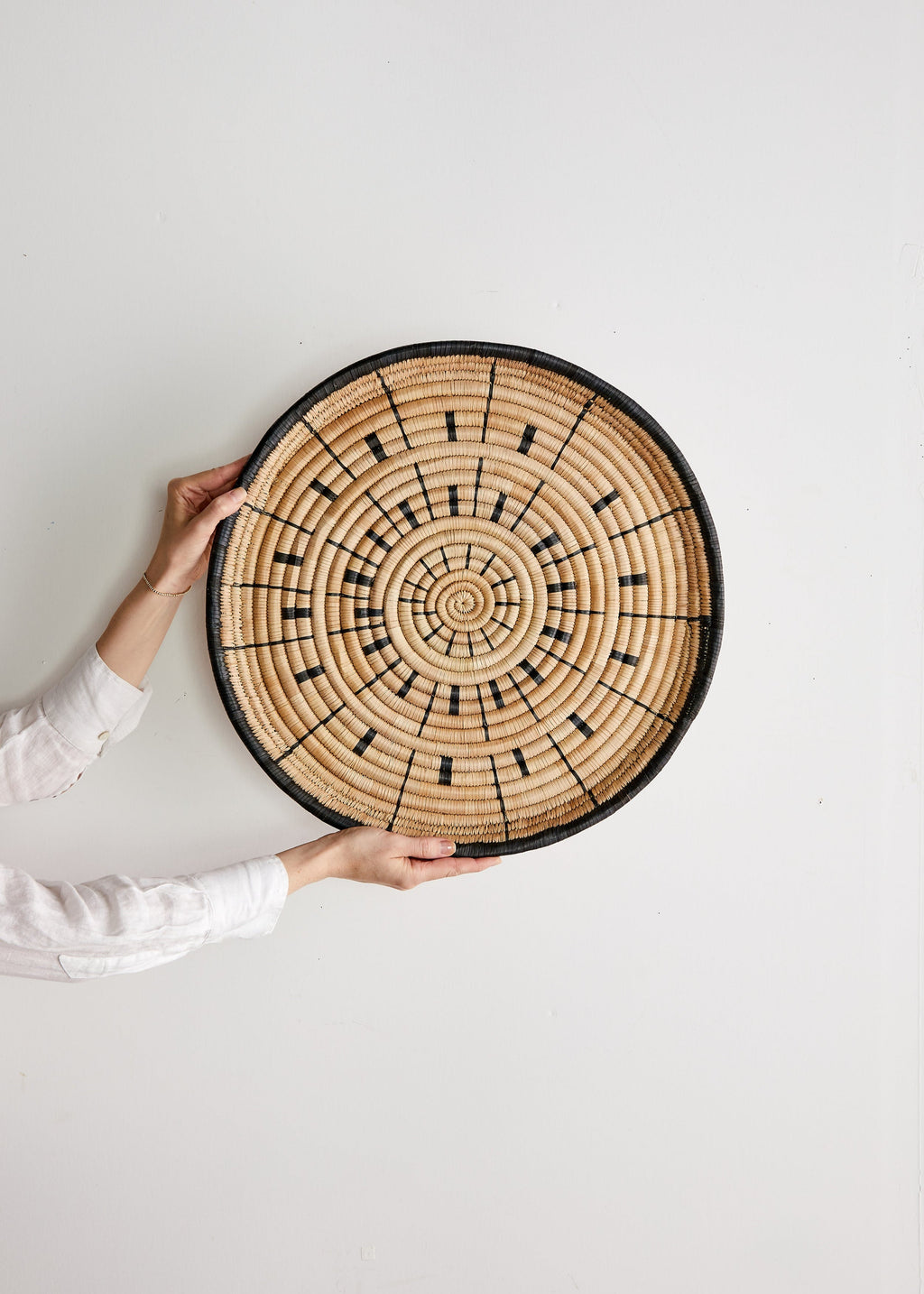 Close-up detail showing quality craftsmanship and materials - Lero Woven Wall Disc