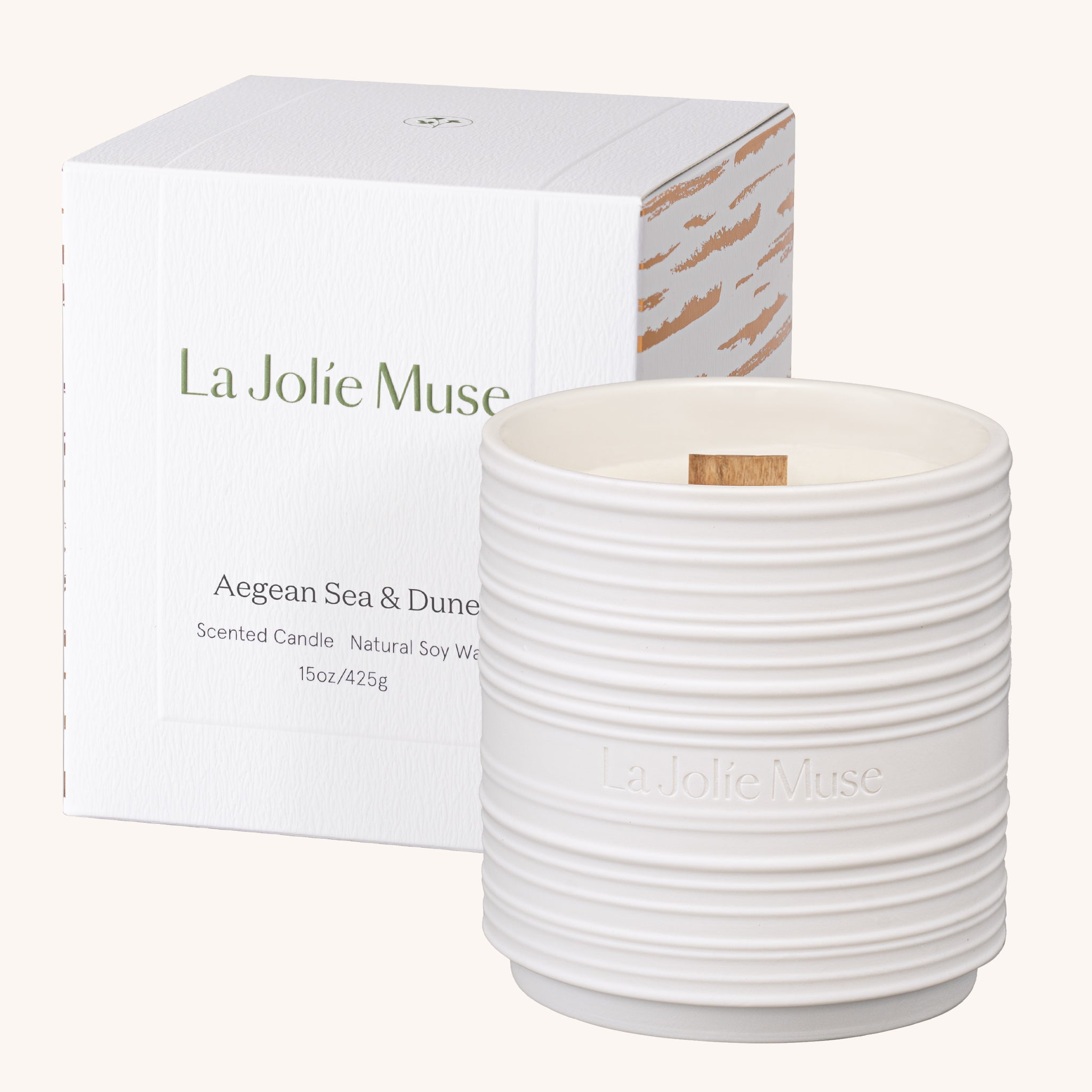 Product view 11 - Lucienne - Aegean Sea & Dune Candle - LA JOLIE MUSE