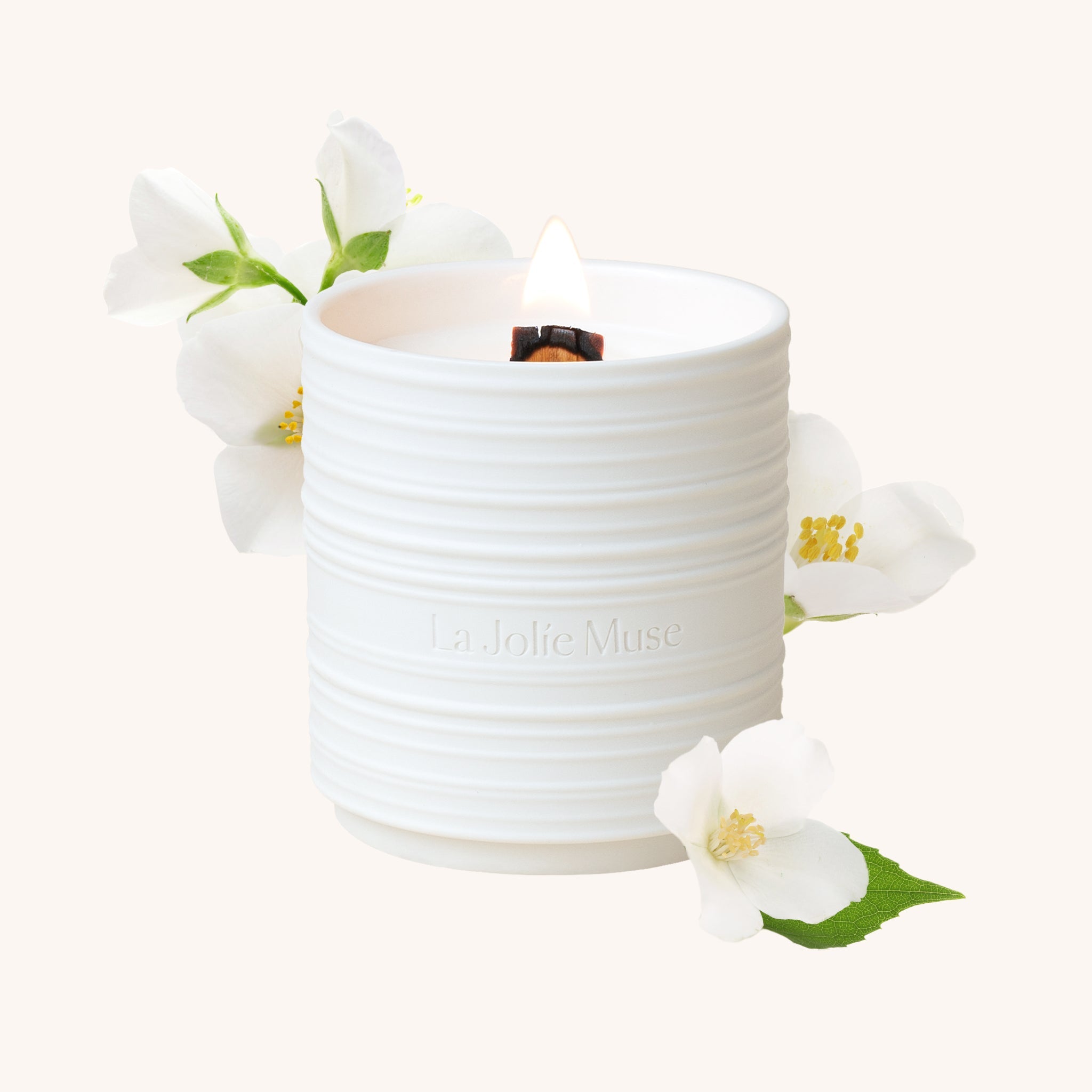 Close-up detail showing quality craftsmanship and materials - Lucienne - Aegean Sea & Dune Candle