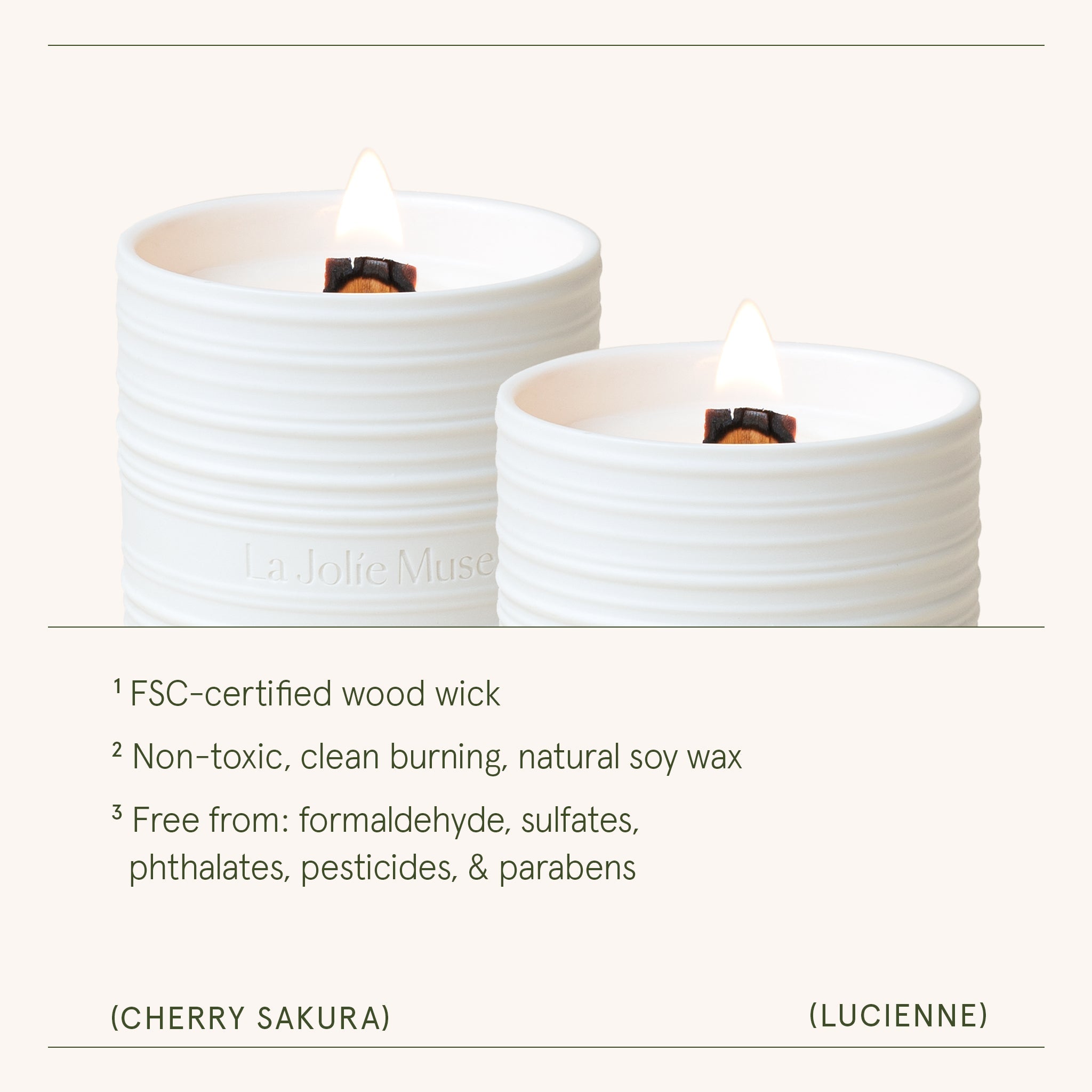 Product view 5 - Lucienne - Cherry Sakura Candle - LA JOLIE MUSE