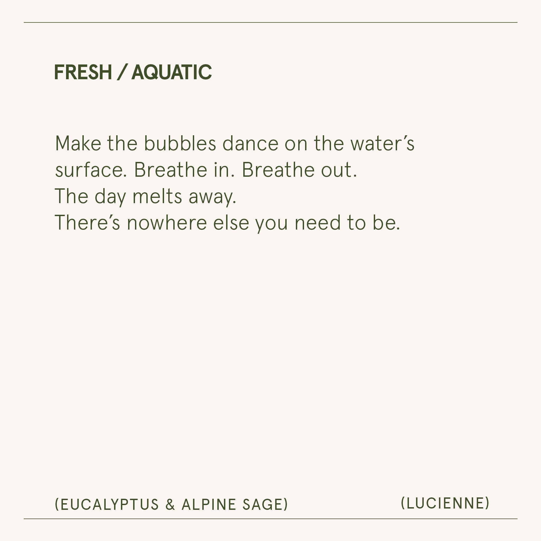 Product view 8 - Lucienne - Eucalyptus & Alpine Sage Candle - LA JOLIE MUSE