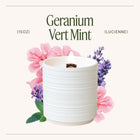 Product view 13 - Lucienne - Geranium Vert Mint Candle - LA JOLIE MUSE