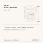 Product view 16 - Lucienne - Geranium Vert Mint Candle - LA JOLIE MUSE