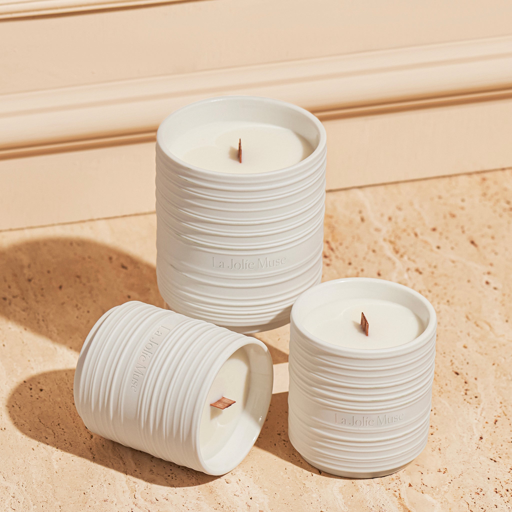 Product view 4 - Lucienne - Geranium Vert Mint Candle - LA JOLIE MUSE