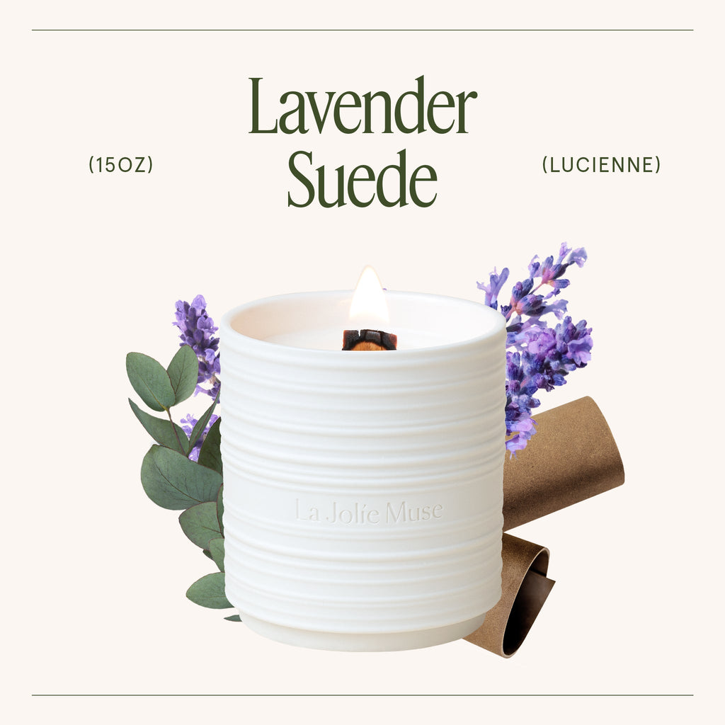 Product view 13 - Lucienne - Lavender Suede Candle - LA JOLIE MUSE