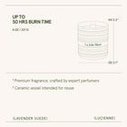 Product view 8 - Lucienne - Lavender Suede Candle - LA JOLIE MUSE