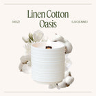 Product view 5 - Lucienne - Linen Cotton Oasis Candle - LA JOLIE MUSE