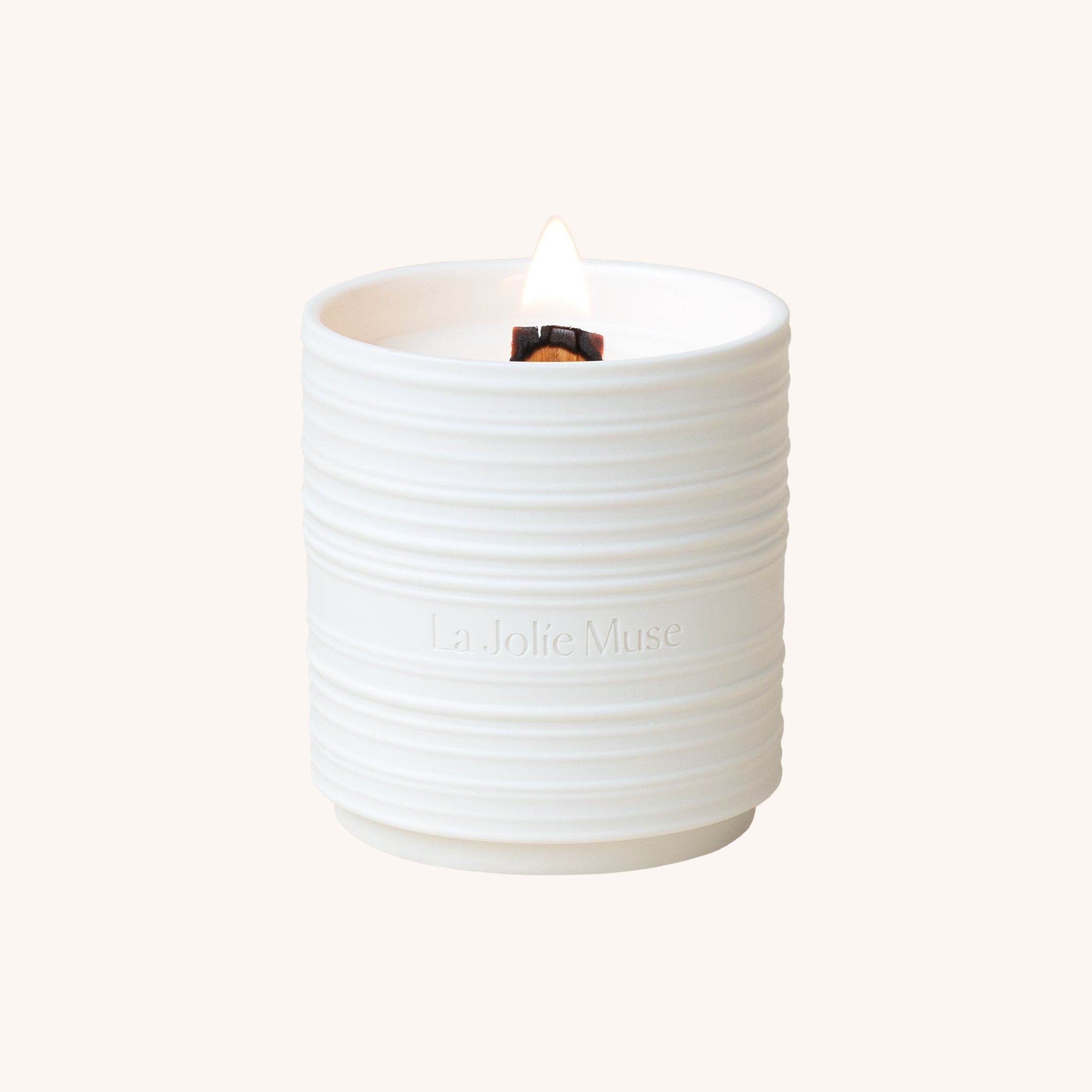 Aromatherapy candle with essential oils - Lucienne - Mandarin Matcha Candle - LA JOLIE MUSE