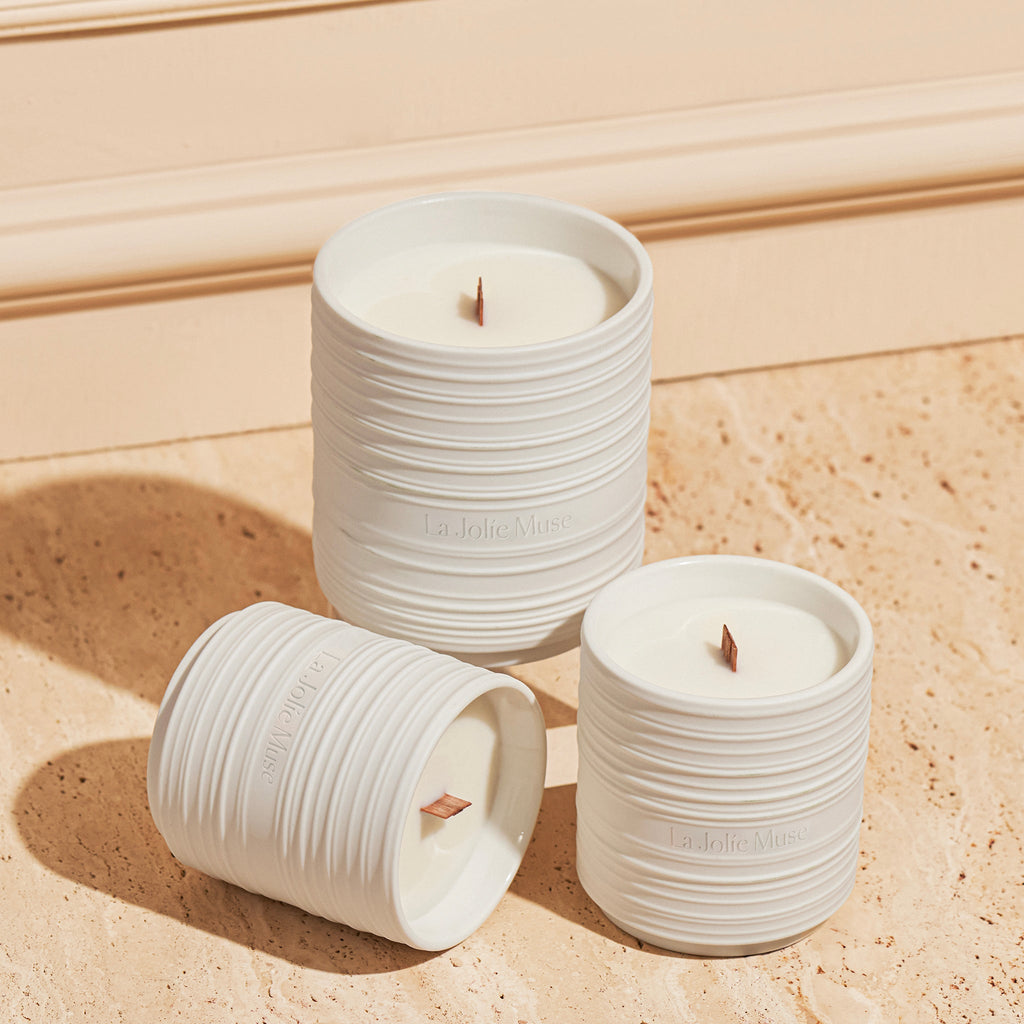 Product view 4 - Lucienne - Mandarin Matcha Candle - LA JOLIE MUSE
