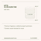 Product view 8 - Lucienne - Mandarin Matcha Candle - LA JOLIE MUSE