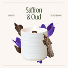 Product view 13 - Lucienne - Saffron & Oud Candle - LA JOLIE MUSE