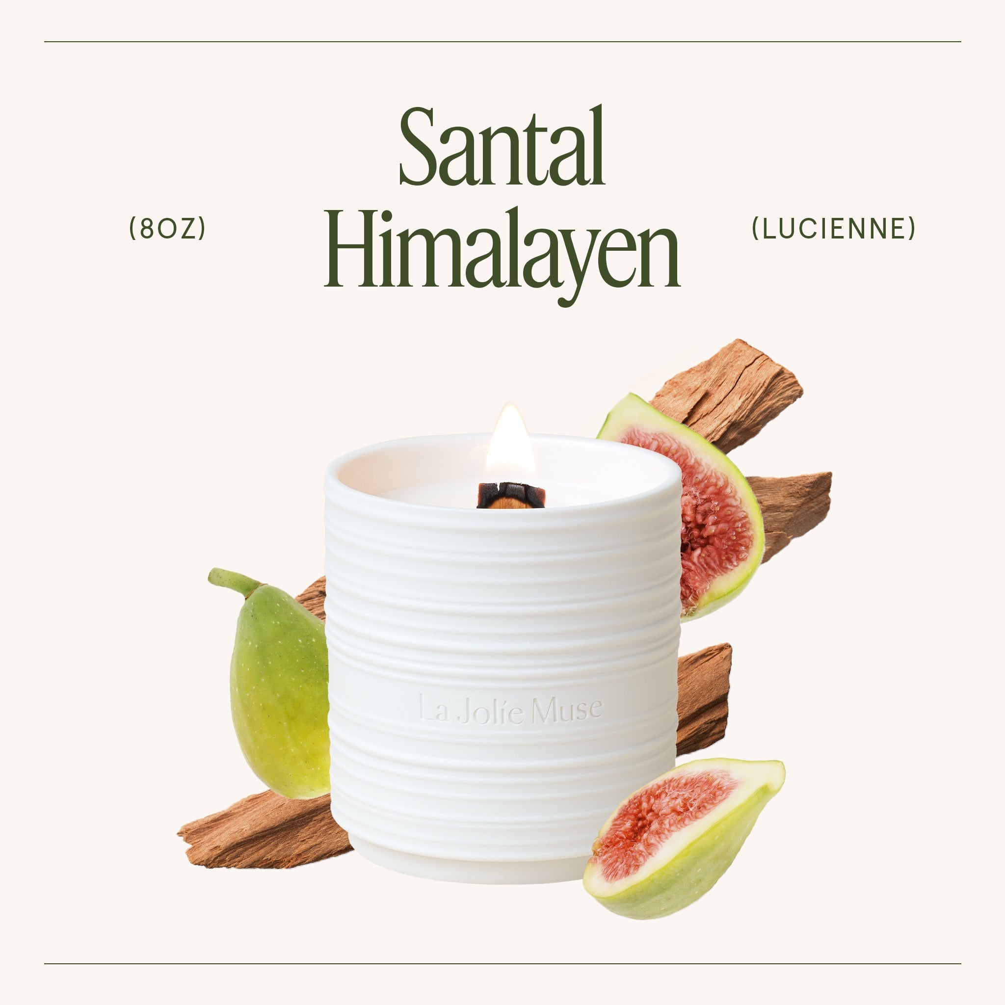 Product view 5 - Lucienne - Santal Himalayen Candle - LA JOLIE MUSE