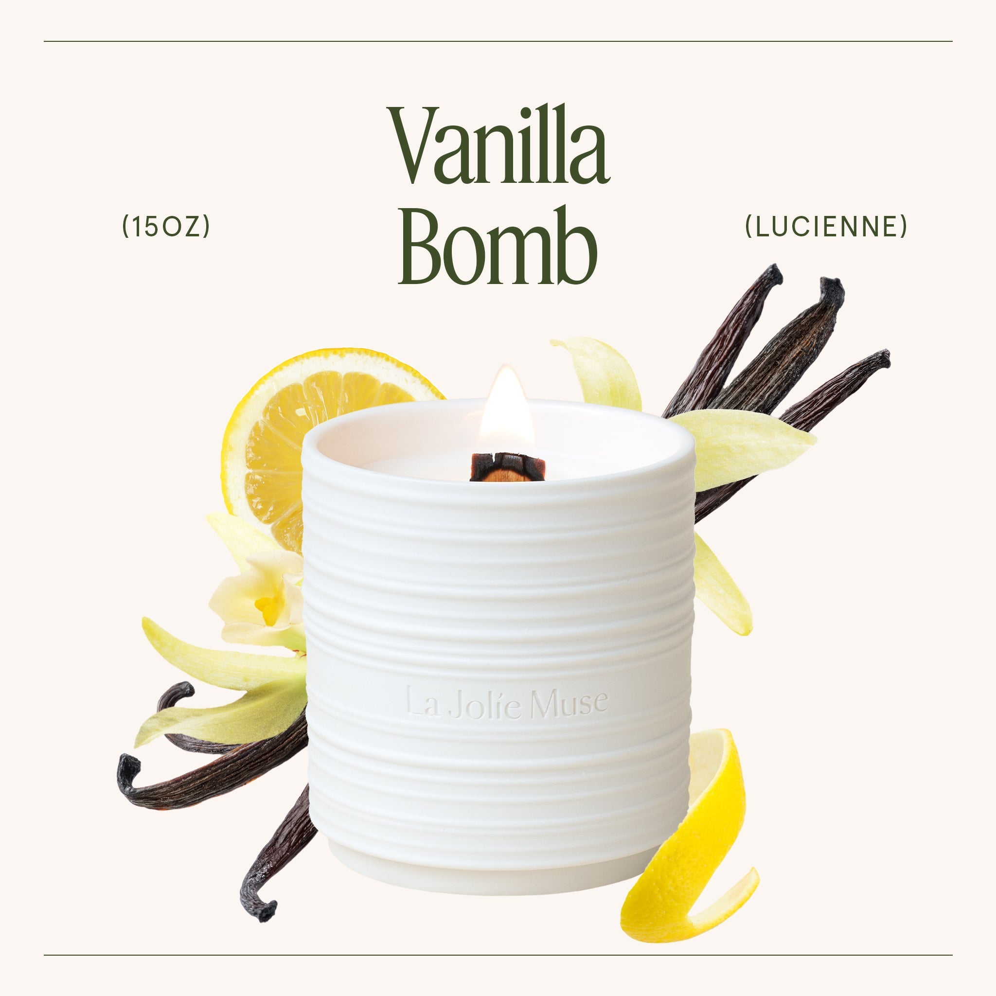 Product view 13 - Lucienne - Vanilla Bomb Candle - LA JOLIE MUSE